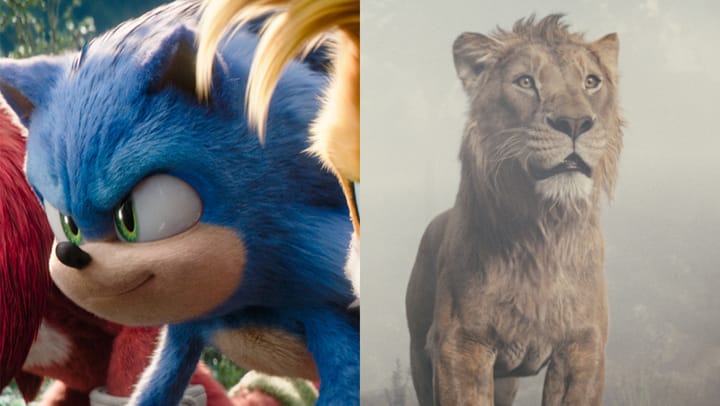 "Sonic 3 Set to Outpace Mufasa: The Lion King in Christmas Box Office Showdown"